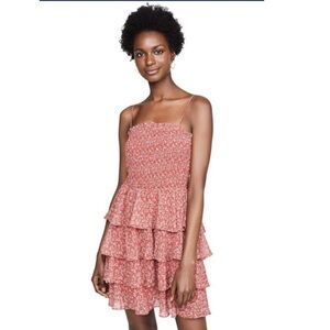 The Jetset Diaries Red Mini Floral Dress